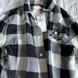 NEW w/tags attached beautiful Ralph Lauren plaid maxi dress w/sequin RL detail